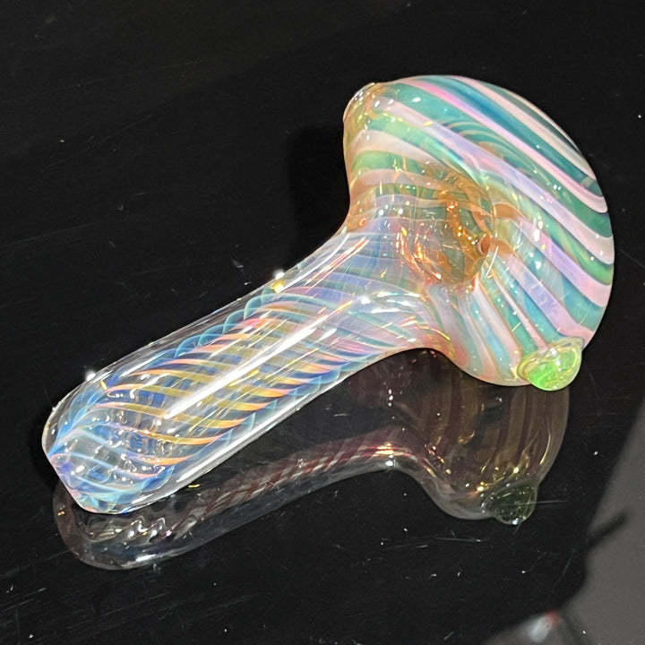 Thick Fume Pipe Green Slyme Marble Glass Pipe Chuck Glass   