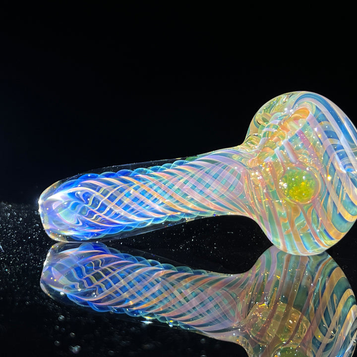 Thick Fume Pipe Green Slyme Marble Glass Pipe Chuck Glass   