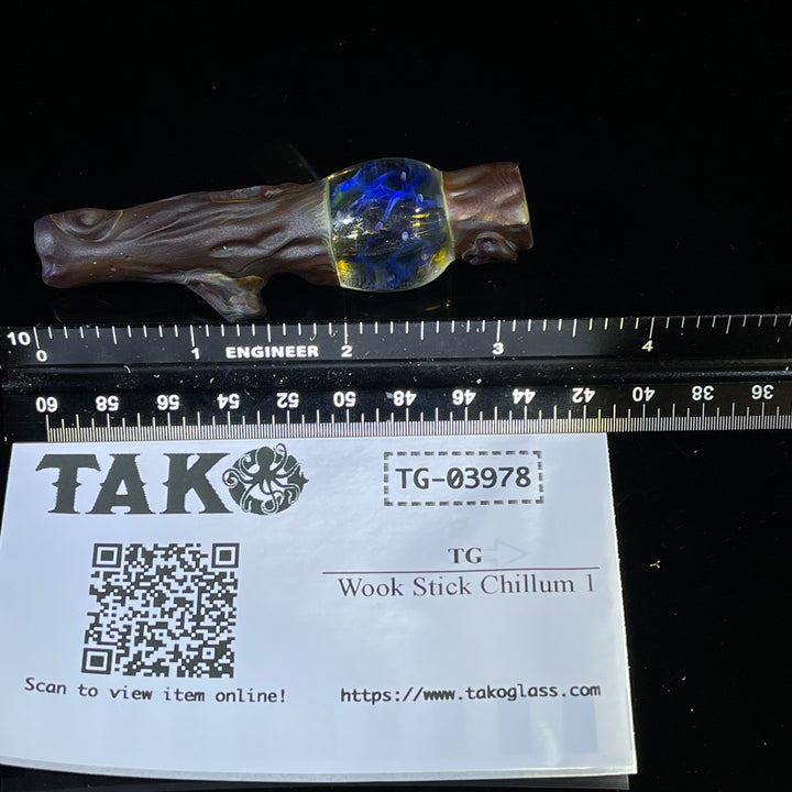 Wook Stick Chillum 1 Glass Pipe TG   