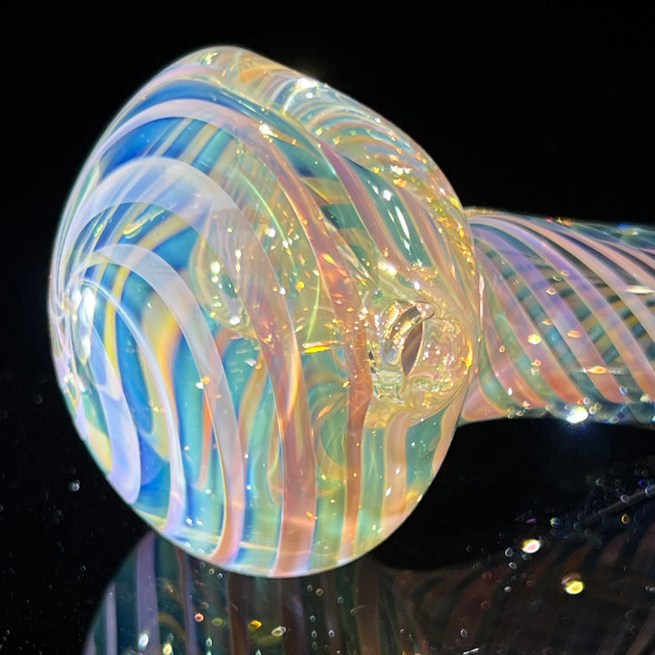 Thick Fume Pipe Green Slyme Marble Glass Pipe Chuck Glass   