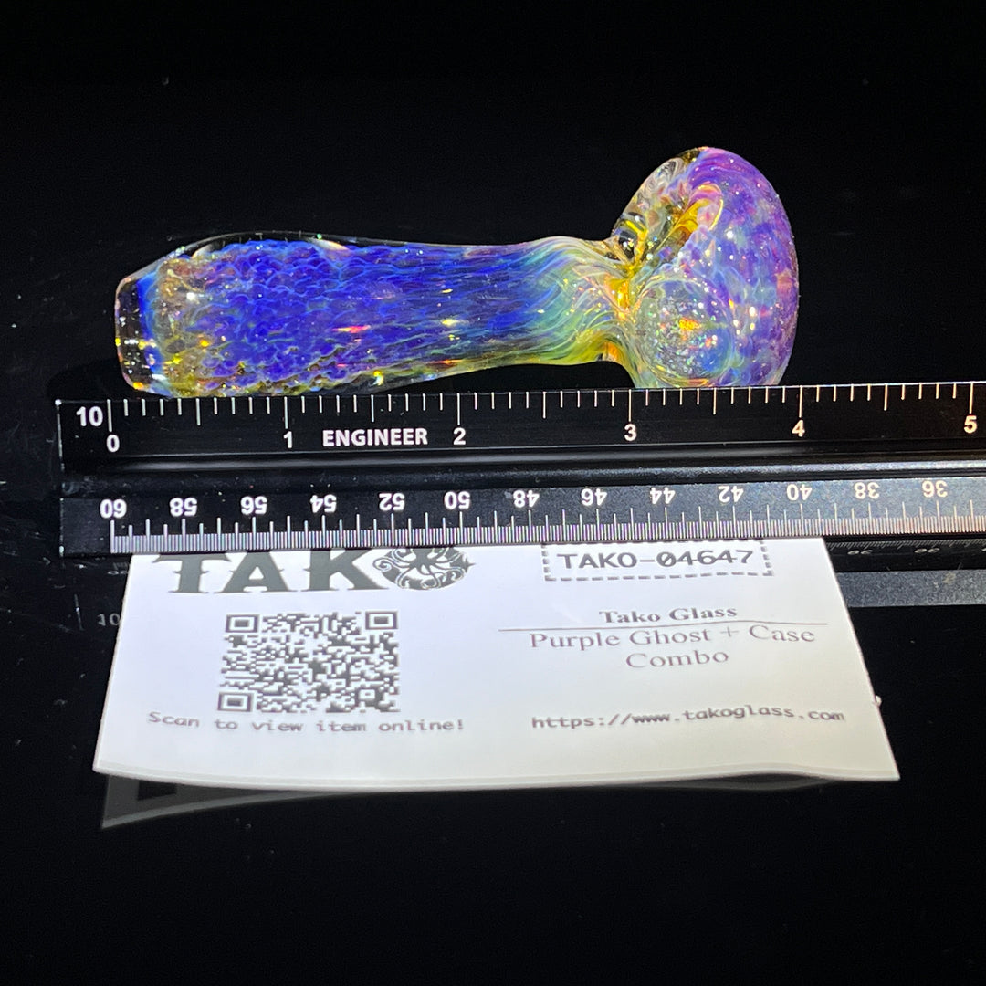 Purple Ghost + Case Combo Glass Pipe Tako Glass   