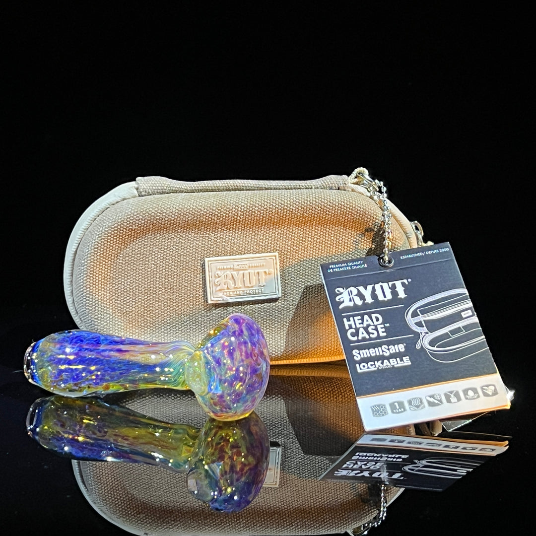 Purple Ghost + Case Combo Glass Pipe Tako Glass   