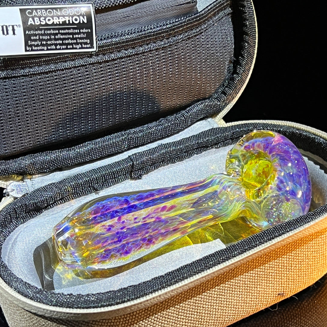 Purple Ghost + Case Combo Glass Pipe Tako Glass   