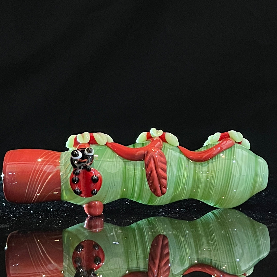 Ladybug Chillum Glass Pipe TG   