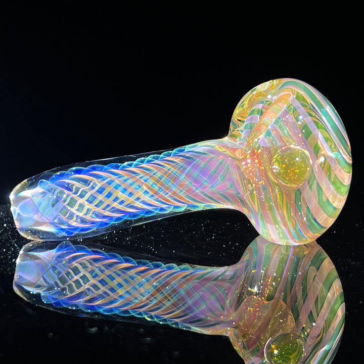 Thick Fume Pipe Green Slyme Marble Glass Pipe Chuck Glass   