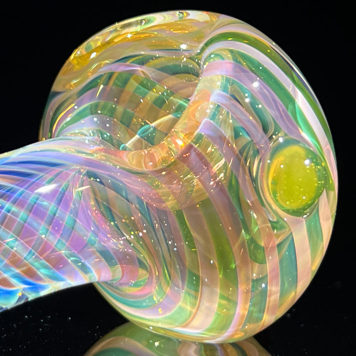 Thick Fume Pipe Green Slyme Marble Glass Pipe Chuck Glass   