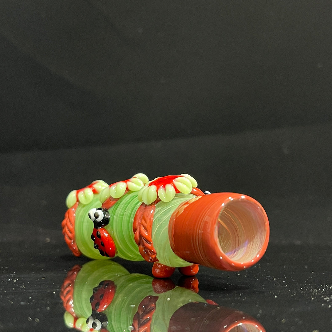 Ladybug Chillum Glass Pipe TG   