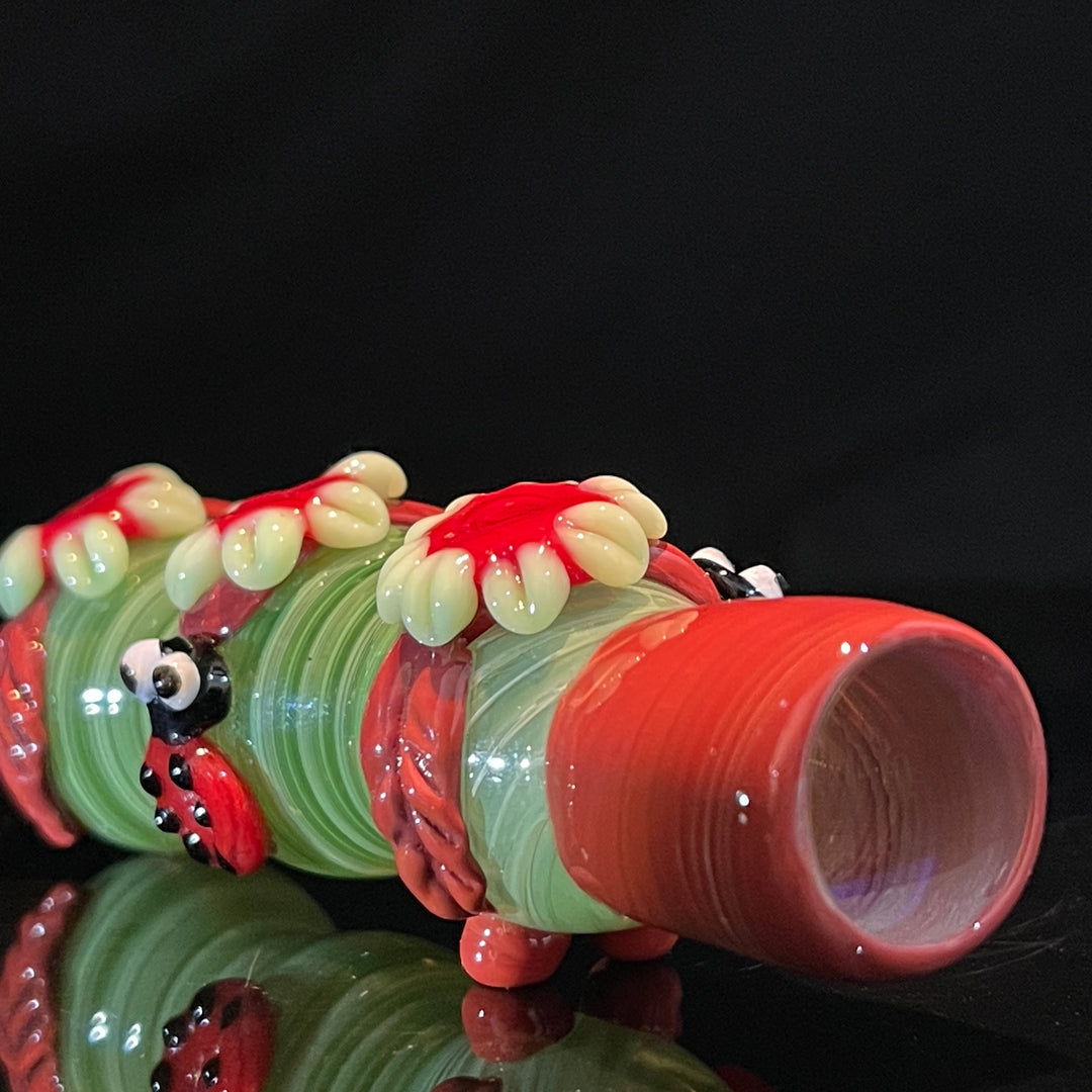 Ladybug Chillum Glass Pipe TG   