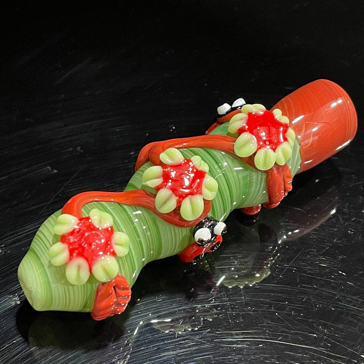 Ladybug Chillum Glass Pipe TG   