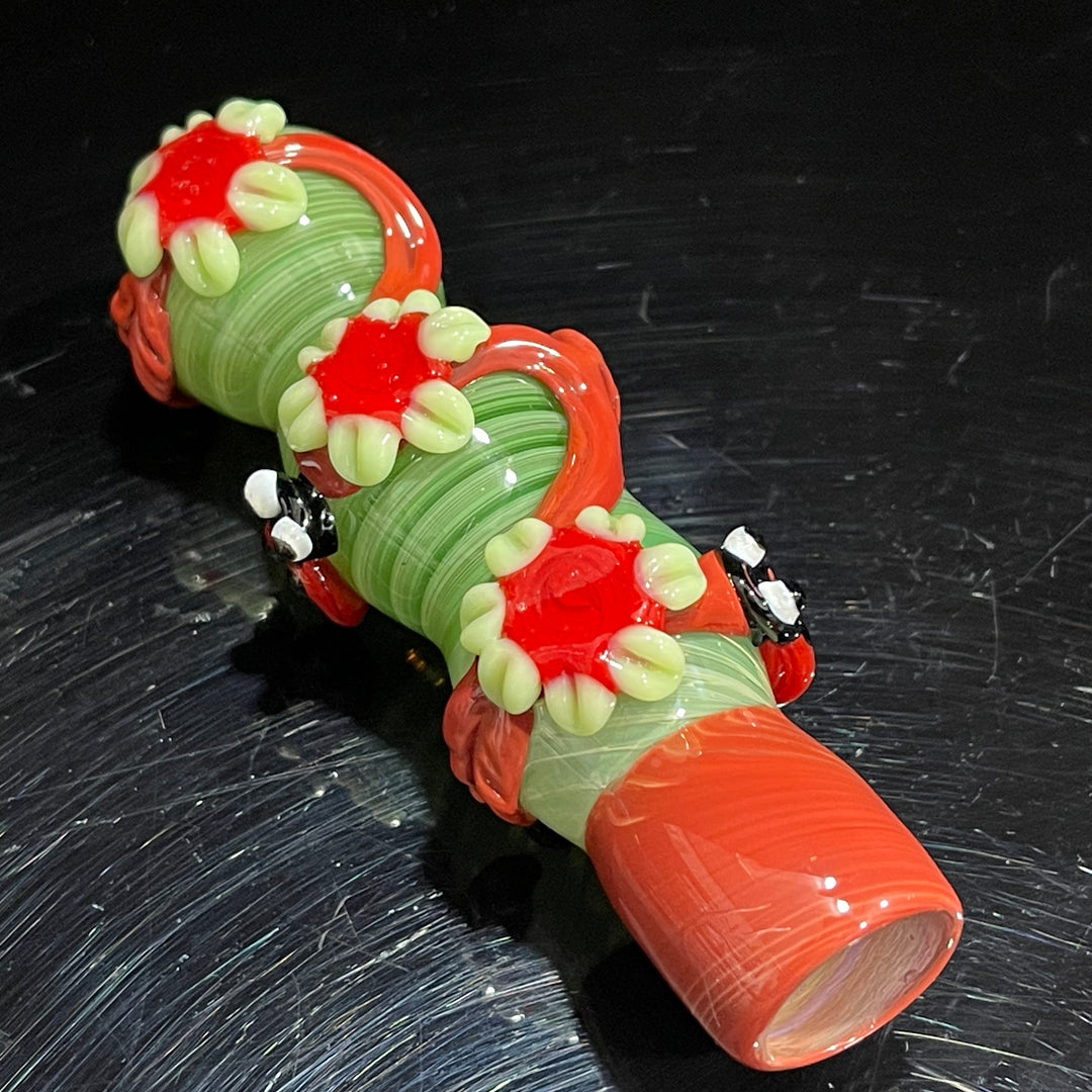 Ladybug Chillum Glass Pipe TG   