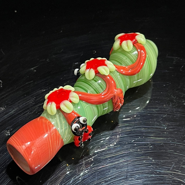 Ladybug Chillum Glass Pipe TG   