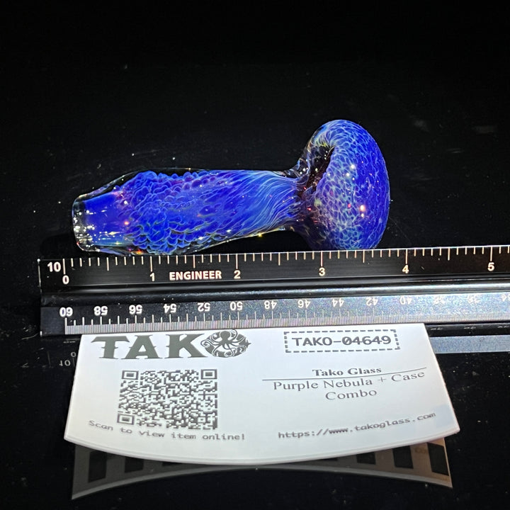 Purple Nebula + Case Combo Glass Pipe Tako Glass   