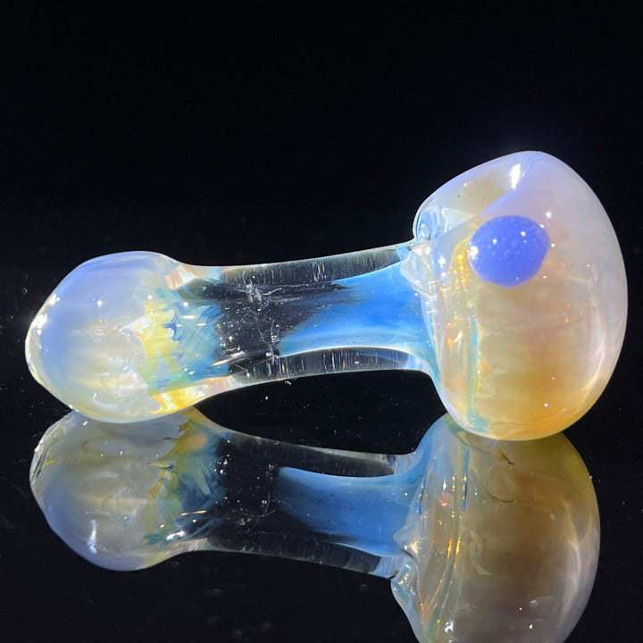 Periwinkle Burst Spoon Glass Pipe TG   