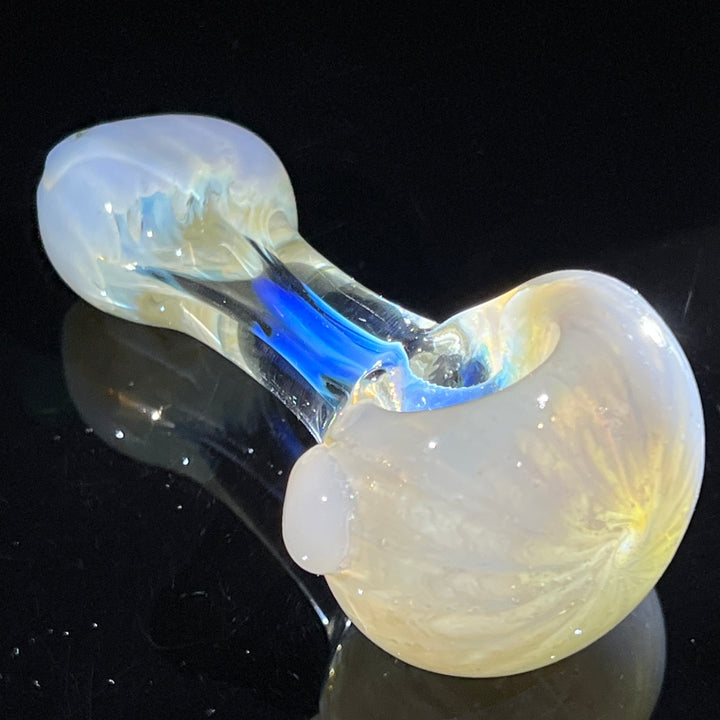 Periwinkle Burst Spoon Glass Pipe TG   