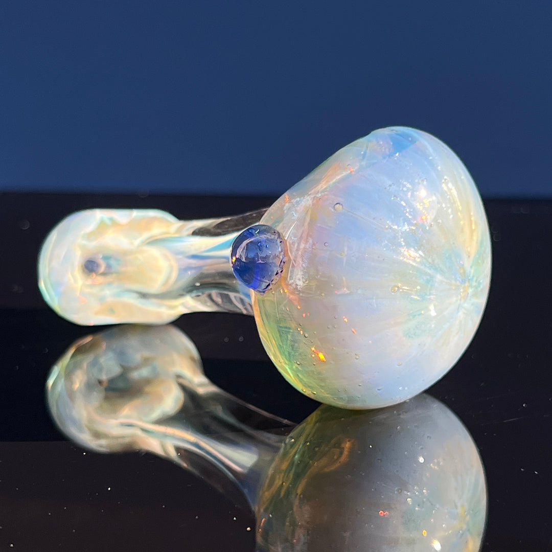 Periwinkle Burst Spoon Glass Pipe TG   