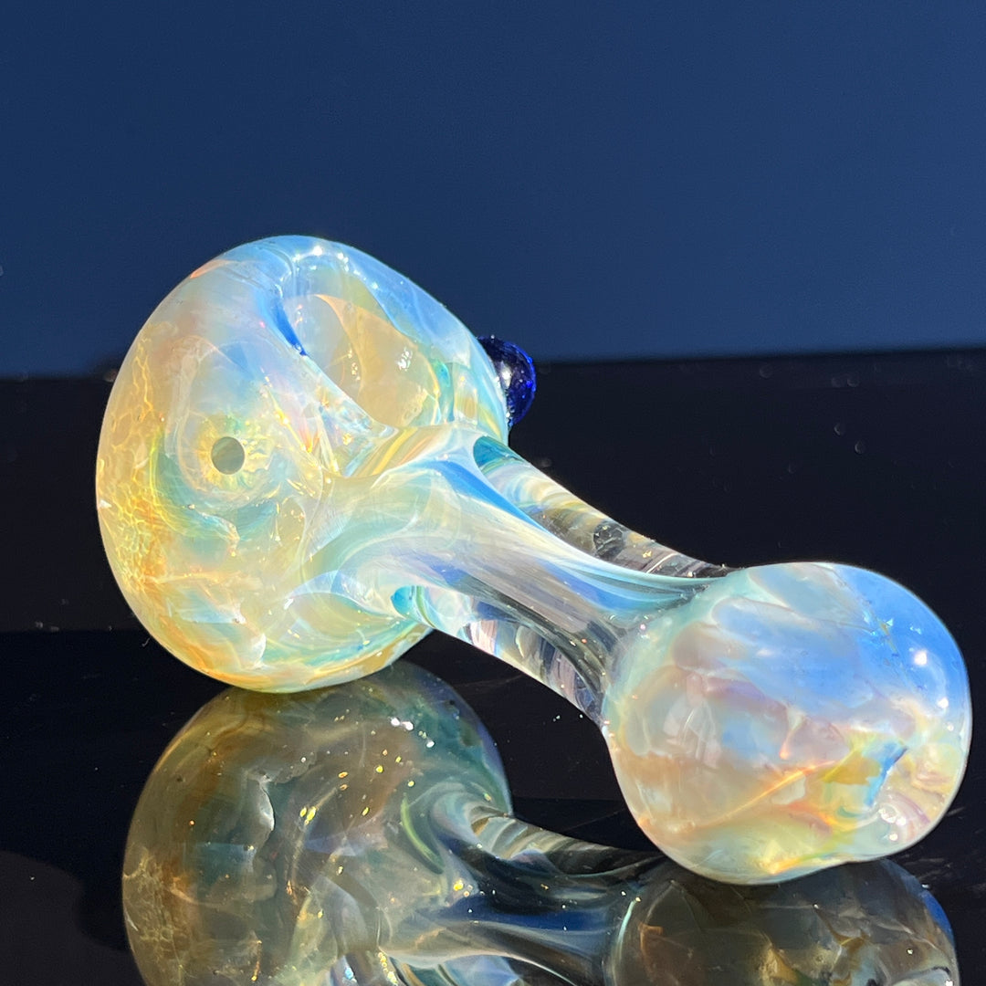 Periwinkle Burst Spoon Glass Pipe TG   