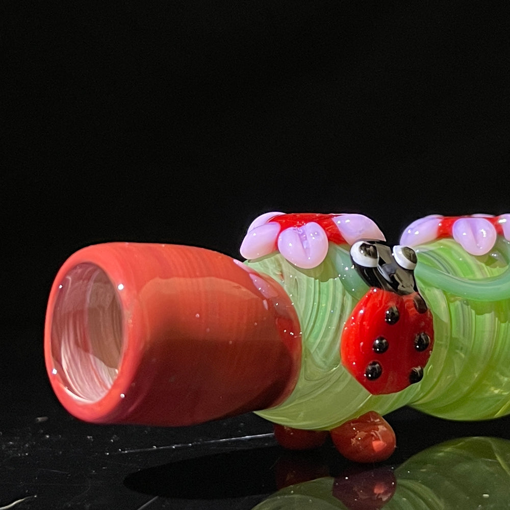 Ladybug Chillum Glass Pipe TG   