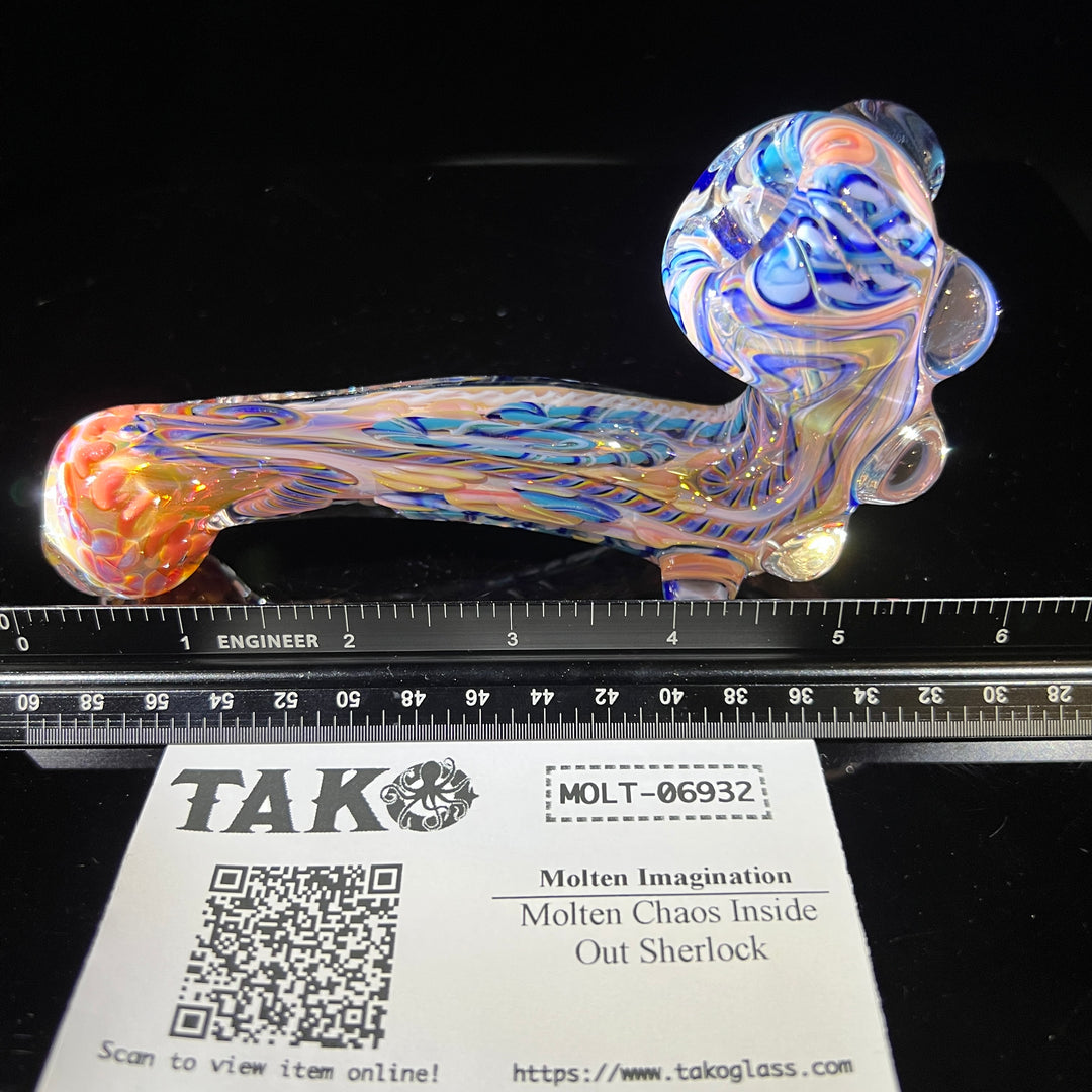 Molten Chaos Inside Out Sherlock Glass Pipe Molten Imagination   