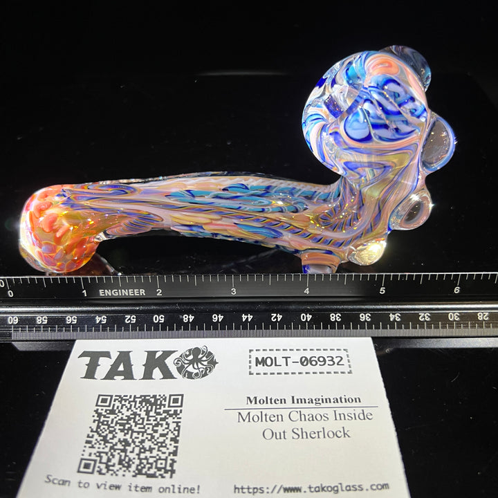 Molten Chaos Inside Out Sherlock Glass Pipe Molten Imagination   