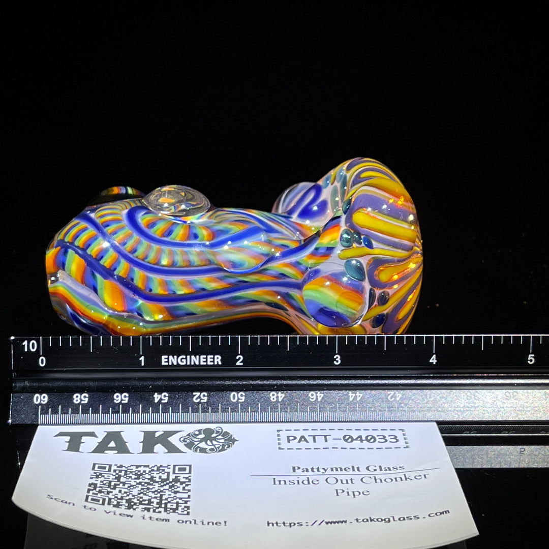 Inside Out Chonker Pipe Glass Pipe Pattymelt Glass   