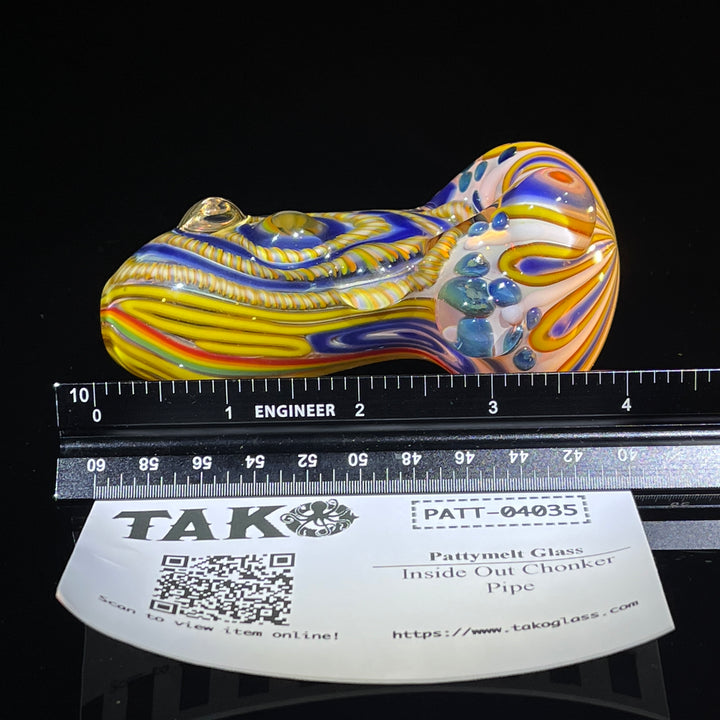 Inside Out Chonker Pipe Glass Pipe Pattymelt Glass   