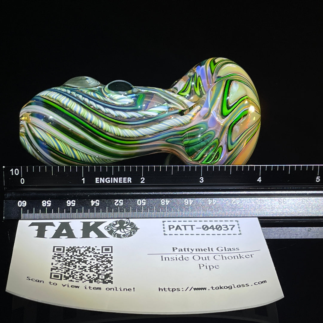 Inside Out Chonker Pipe Glass Pipe Pattymelt Glass   