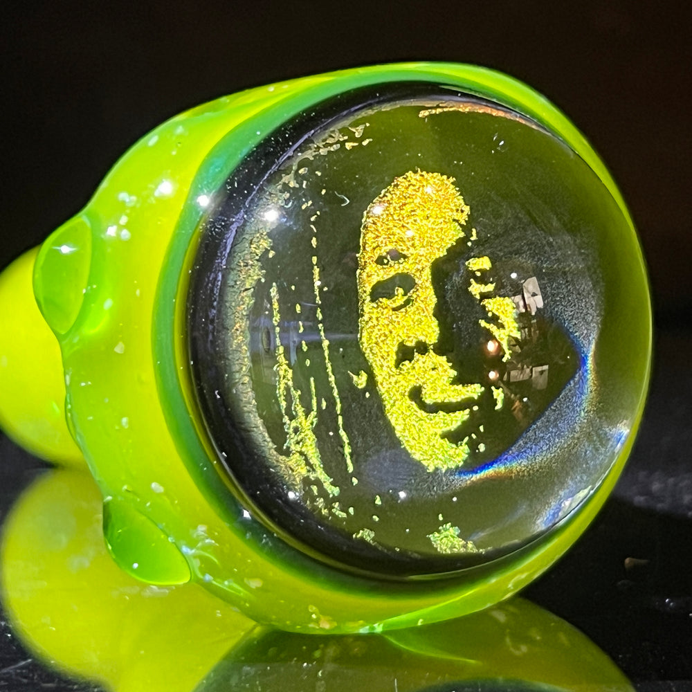 Bob Marley Dichro Berzerker Spoon Glass Pipe Berzerker Glass   