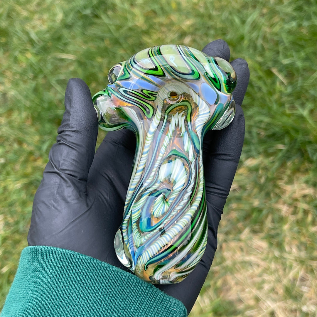 Inside Out Chonker Pipe Glass Pipe Pattymelt Glass   