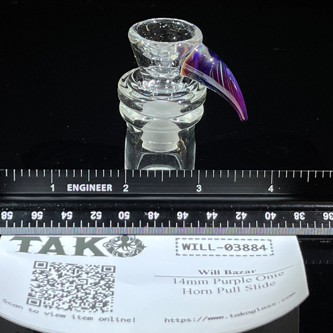 14mm Purple Horn Martini Pull Slide Accessory Will Bazar   