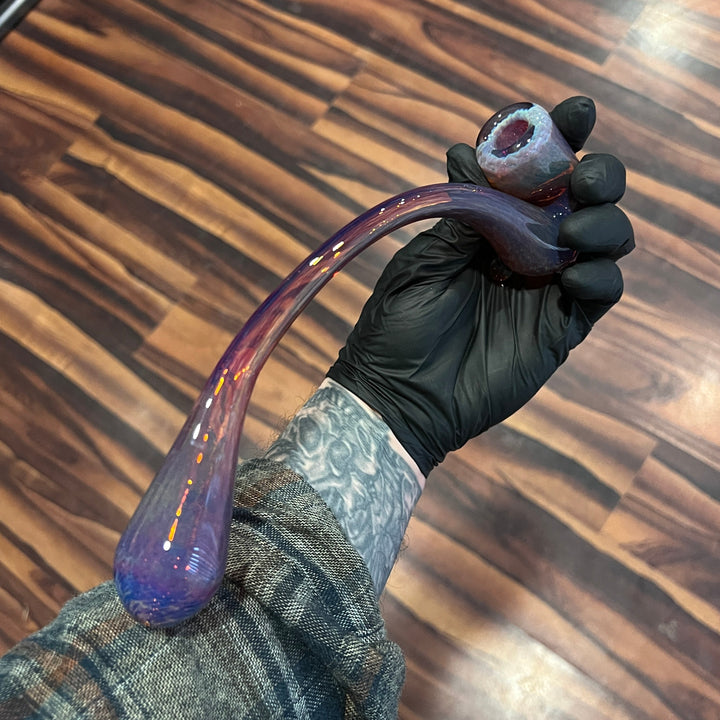 Purple Gandalf Glass Pipe Revlock   