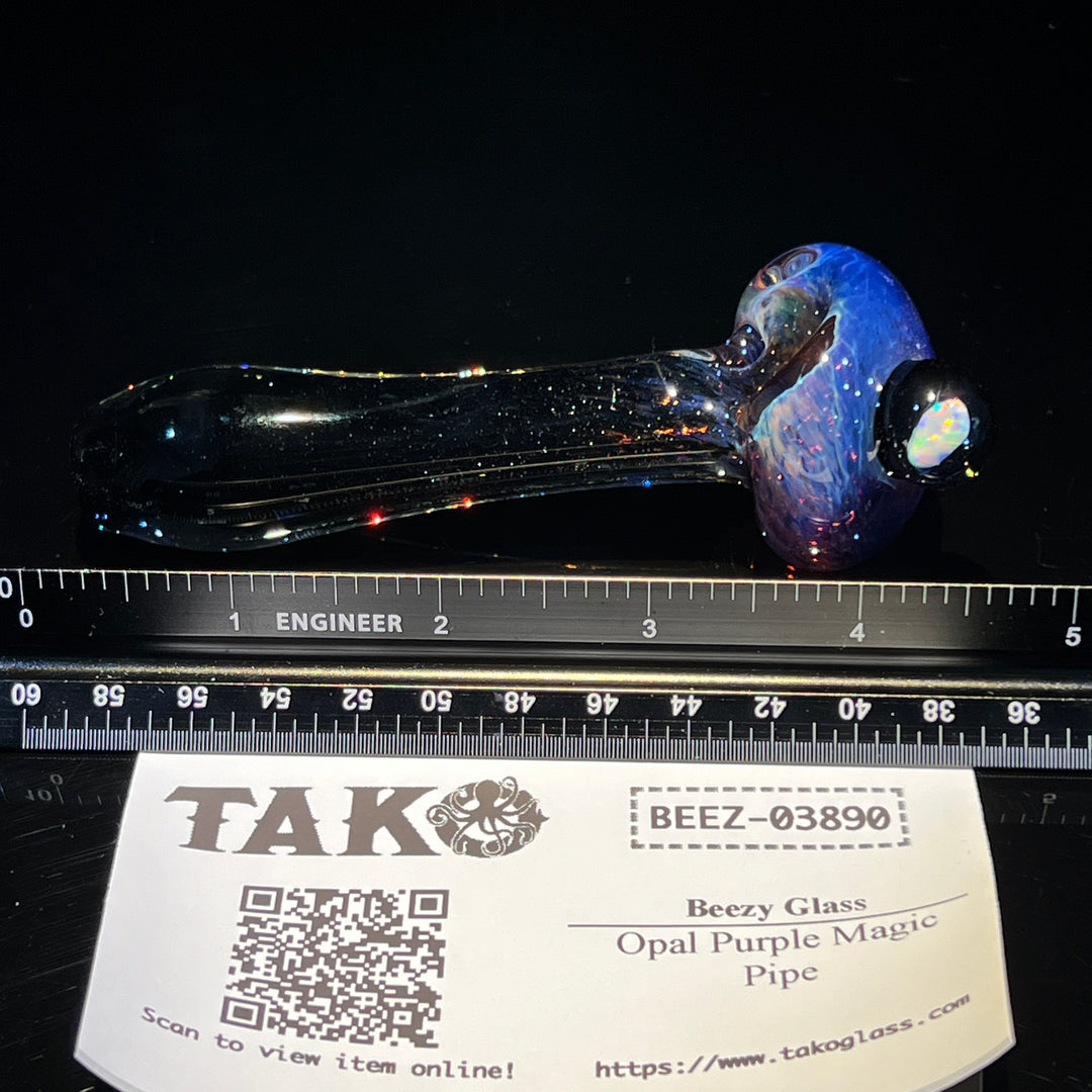 Opal Purple Magic Pipe Glass Pipe Beezy Glass   