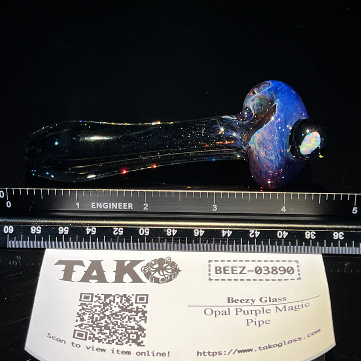 Opal Purple Magic Pipe Glass Pipe Beezy Glass   