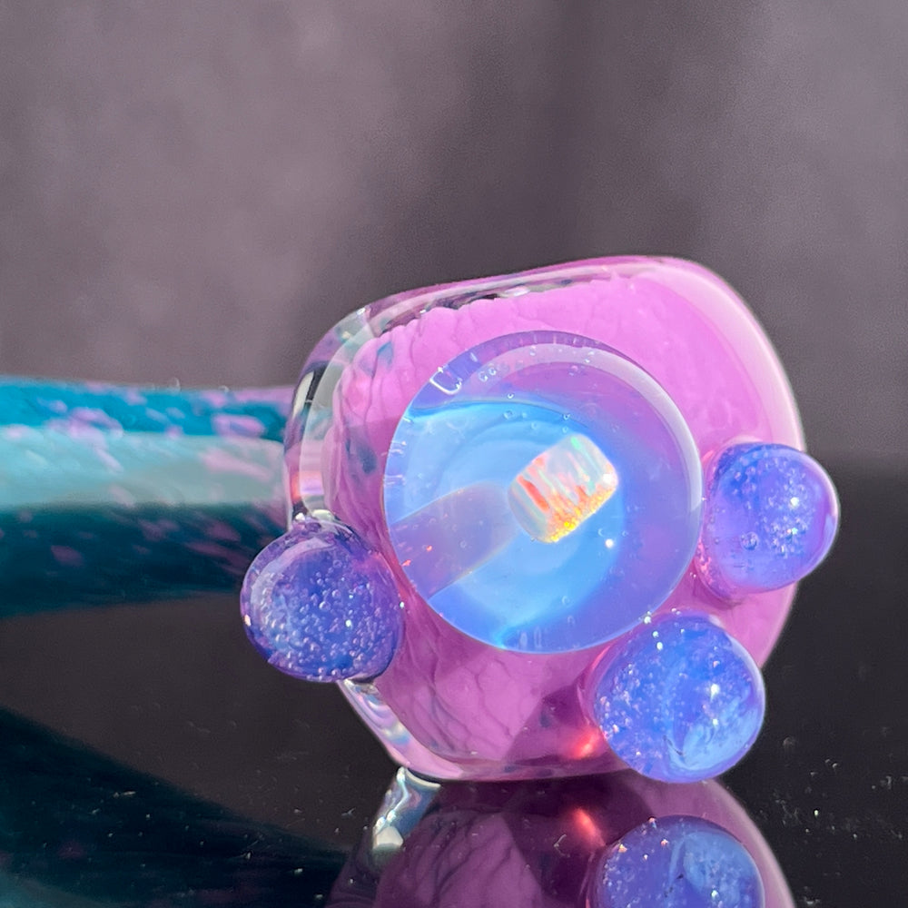 Frozen Explosion Opal Marble Pipe Glass Pipe Beezy Glass   