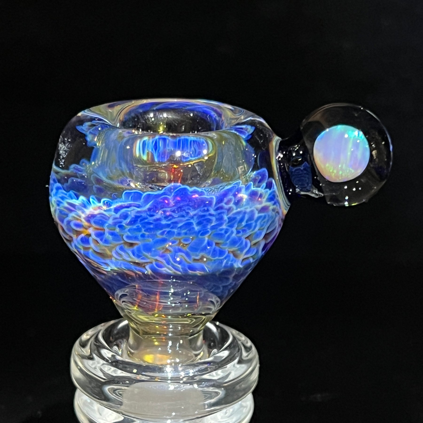 14mm Nebula White Opal PullSlide – Tako Glass