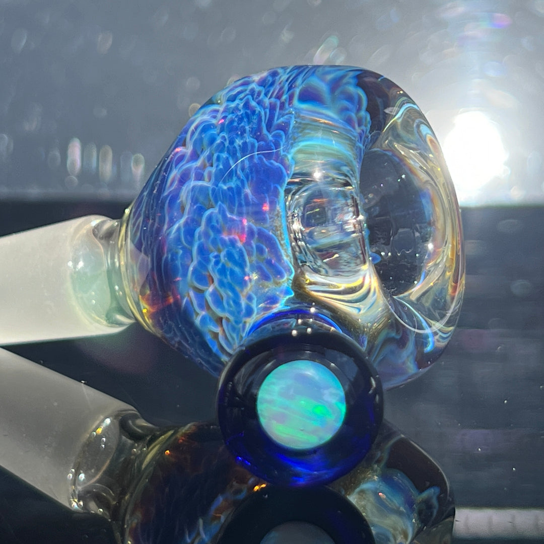 14mm Nebula White Opal PullSlide Accessory Tako Glass   