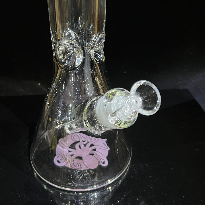 9 mm TAKO Label Beaker Bong Purple-18" Glass Pipe TG   