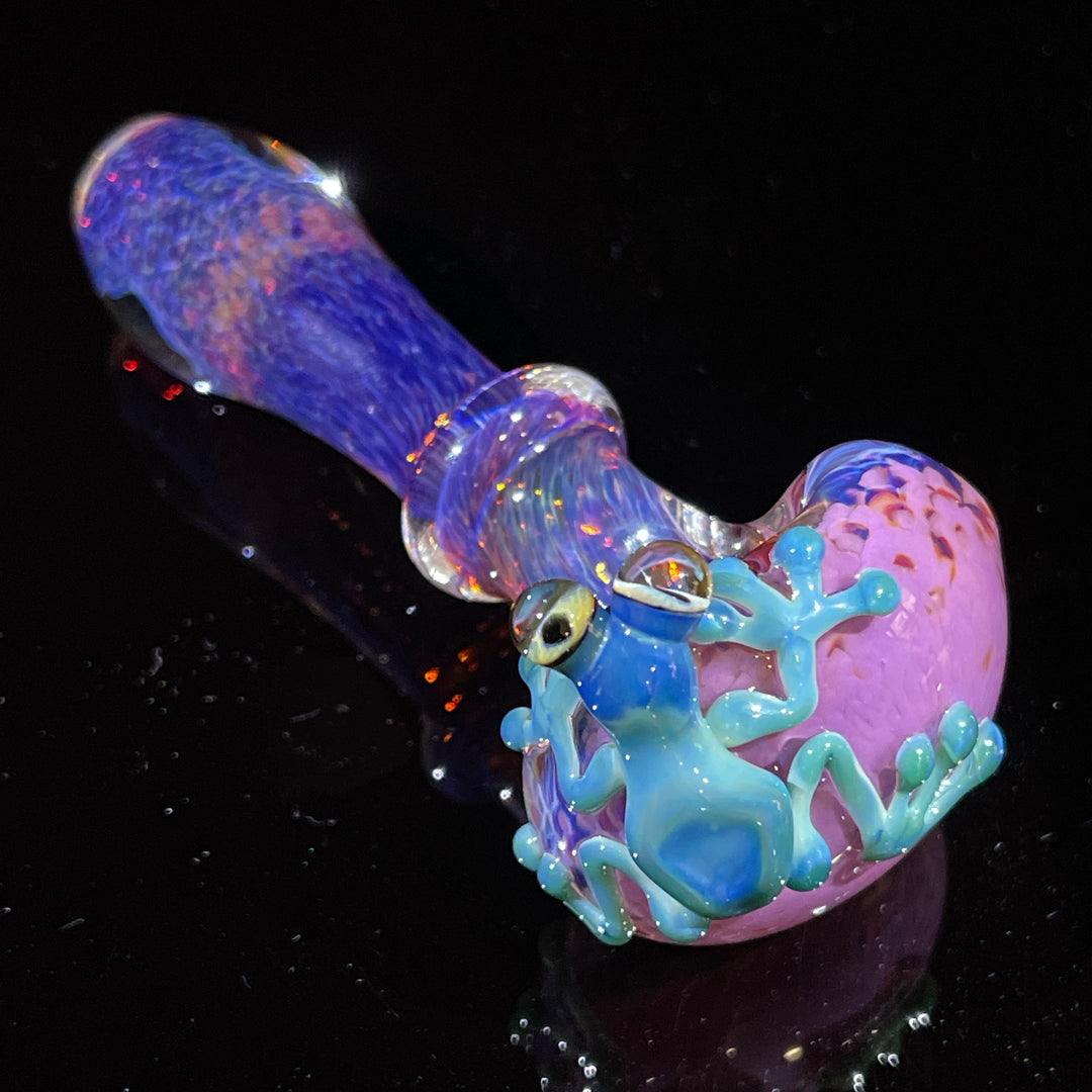 Grape Fizz Purple Frog Spoon Glass Pipe Beezy Glass   