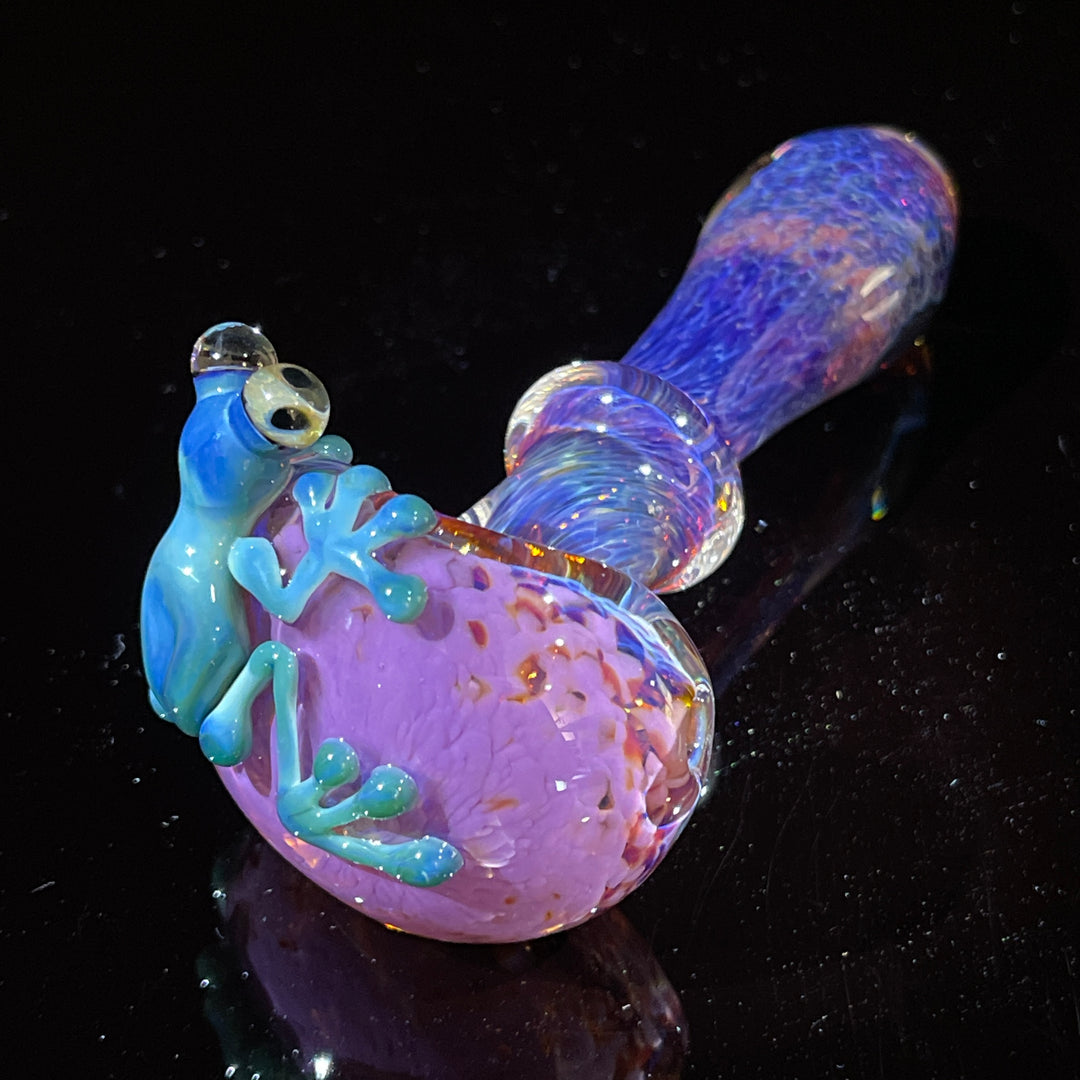 Grape Fizz Purple Frog Spoon Glass Pipe Beezy Glass   