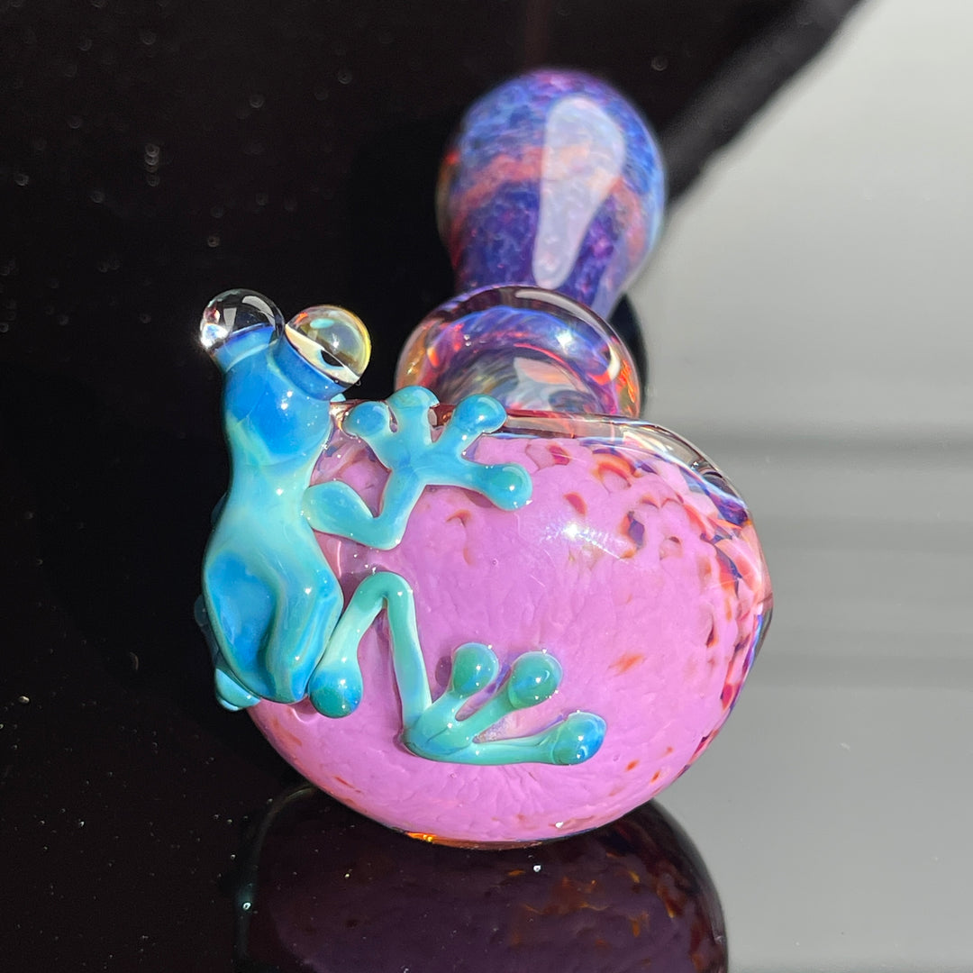 Grape Fizz Purple Frog Spoon Glass Pipe Beezy Glass   