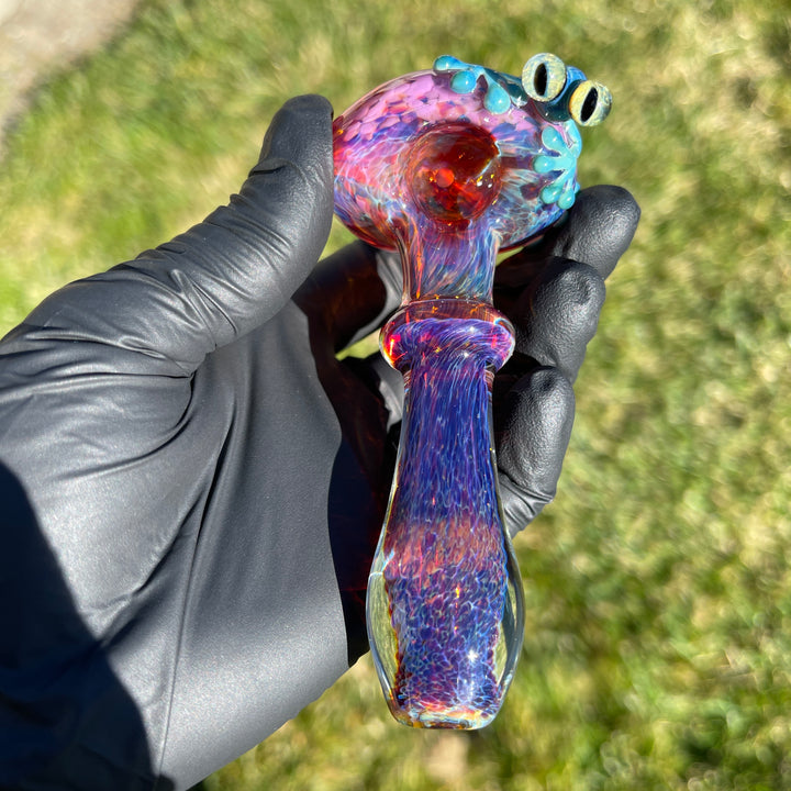 Grape Fizz Purple Frog Spoon Glass Pipe Beezy Glass   