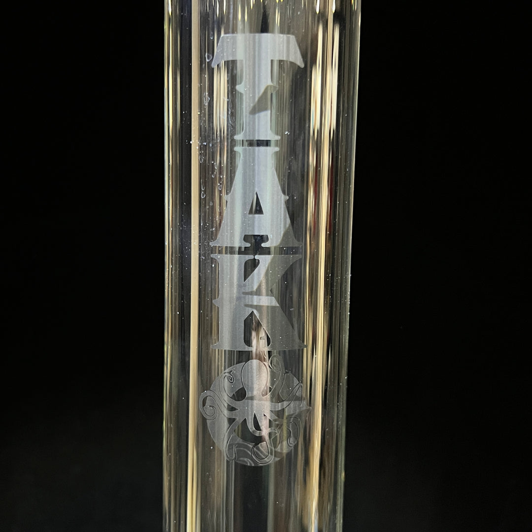 9 mm TAKO Label Beaker Bong Black-18" Glass Pipe TG   