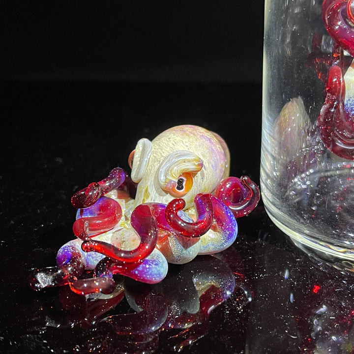 Octopus in a Bottle Combo Glass Pipe Berning Glass   