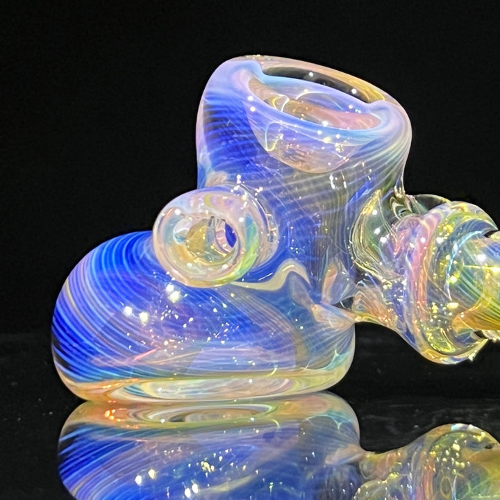 Silver and Gold Fumed Hammer Glass Pipe STF Glass   