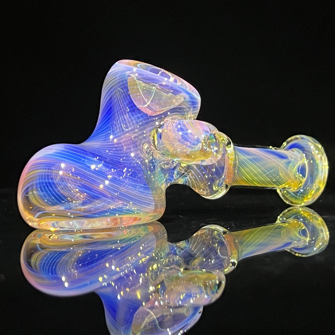 Silver and Gold Fumed Hammer Glass Pipe STF Glass   