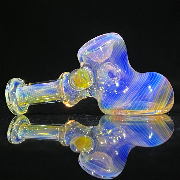 Silver and Gold Fumed Hammer Glass Pipe STF Glass   