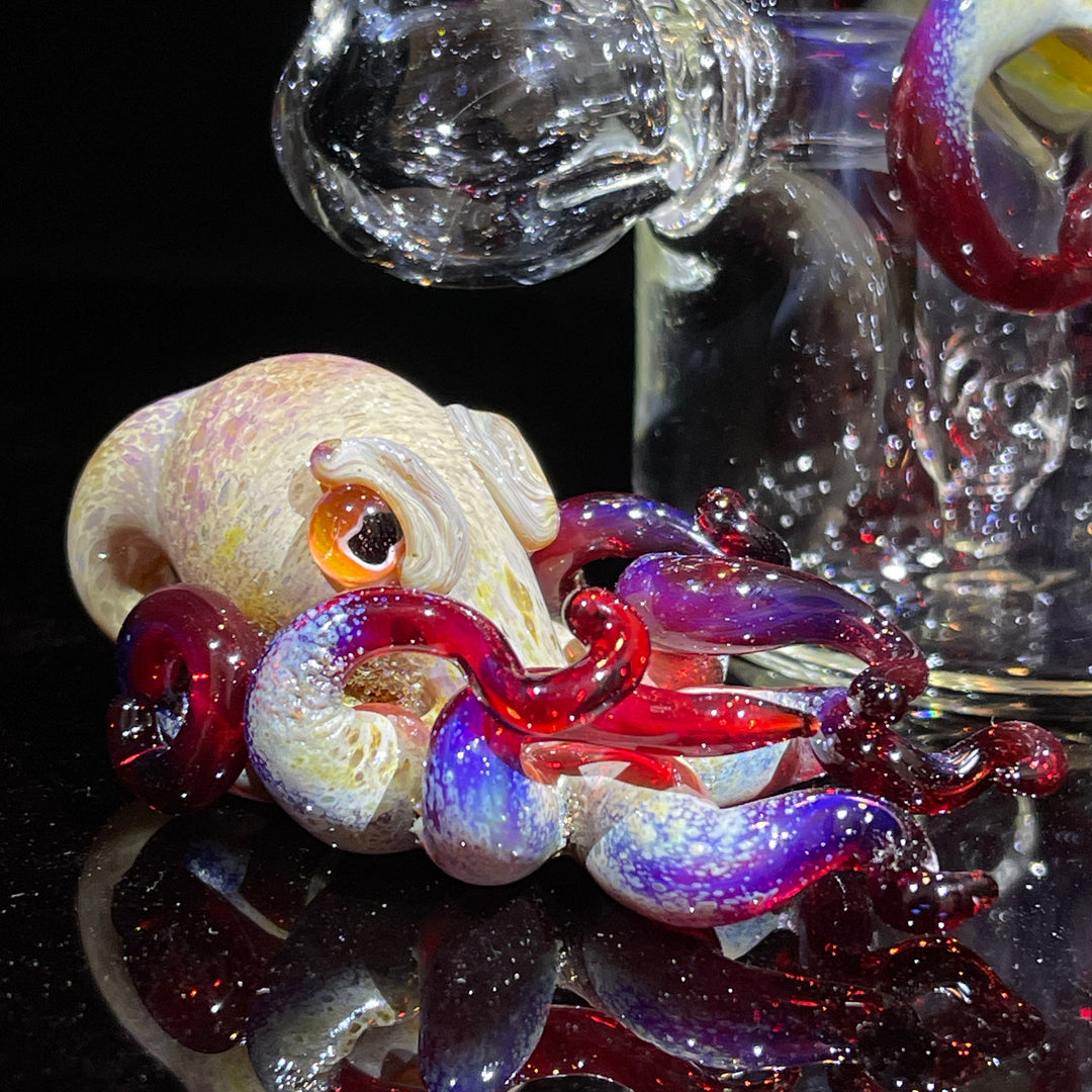 Octopus in a Bottle Combo Glass Pipe Berning Glass   