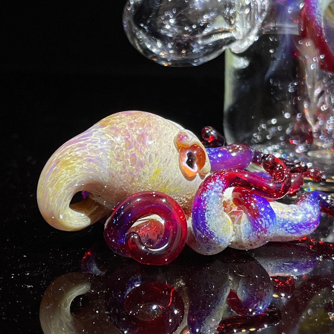 Octopus in a Bottle Combo Glass Pipe Berning Glass   