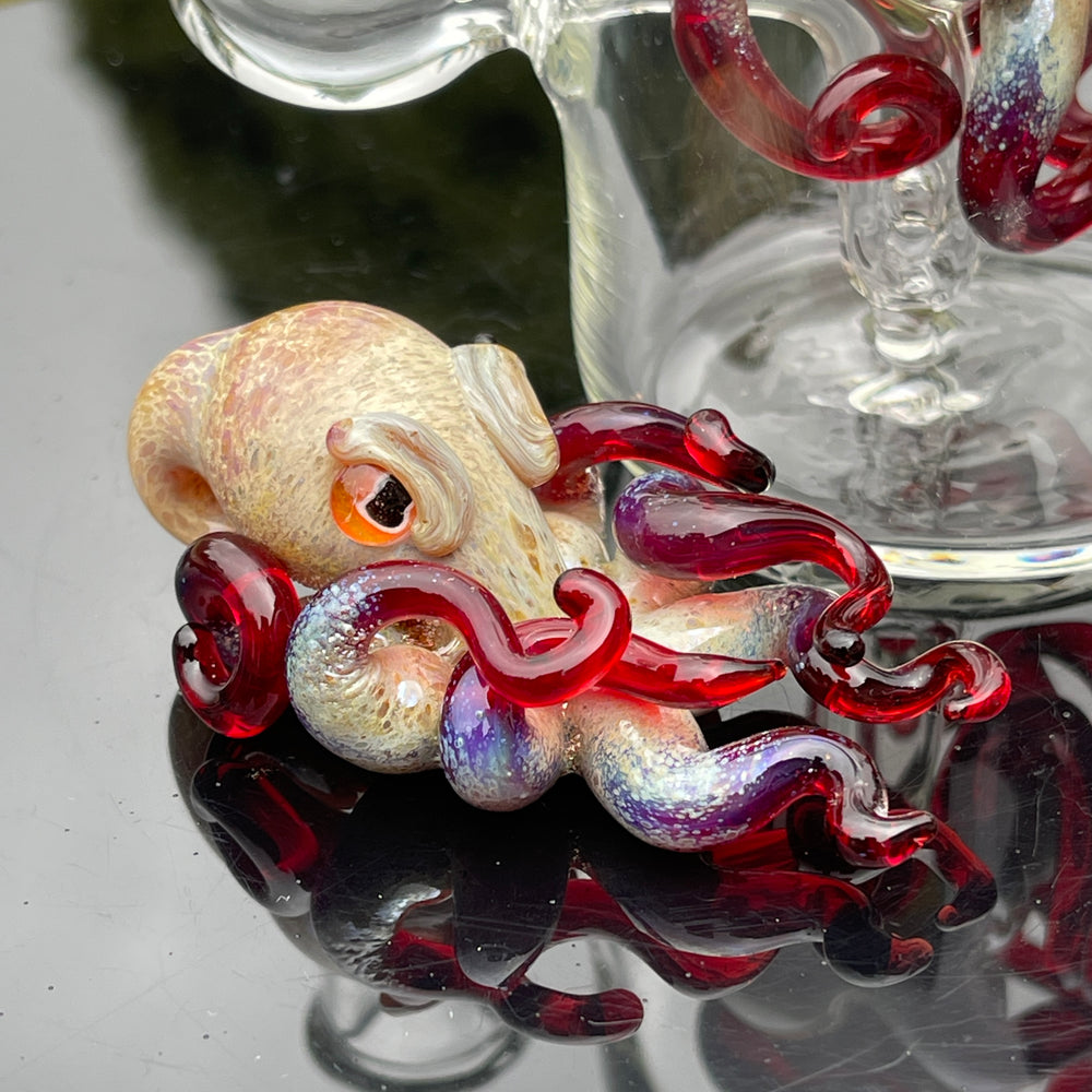 Octopus in a Bottle Combo Glass Pipe Berning Glass   