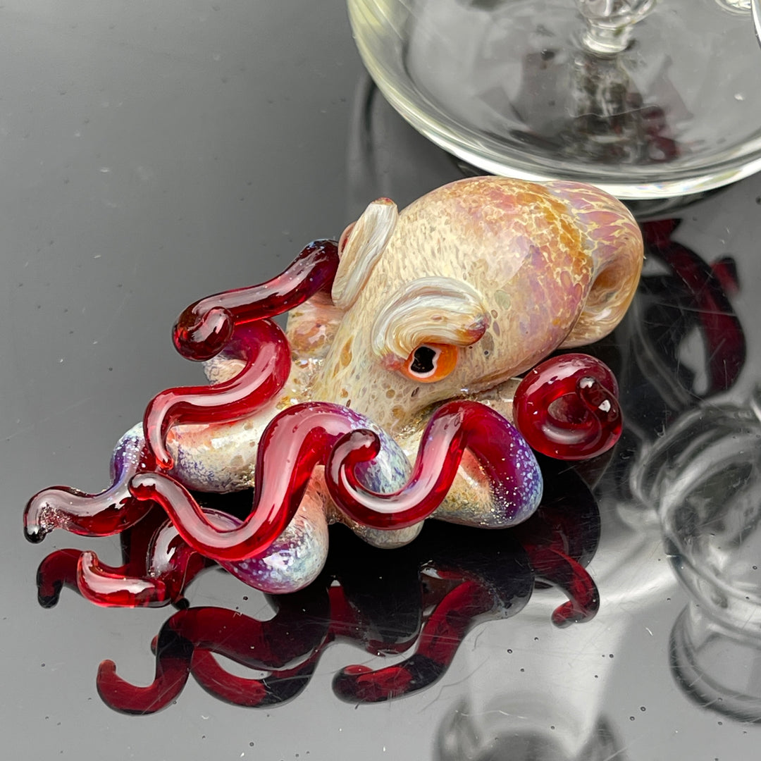 Octopus in a Bottle Combo Glass Pipe Berning Glass   