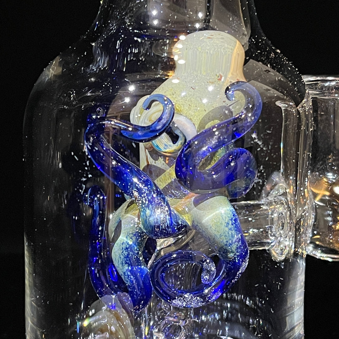 Octopus in a Bottle Combo Glass Pipe Berning Glass   